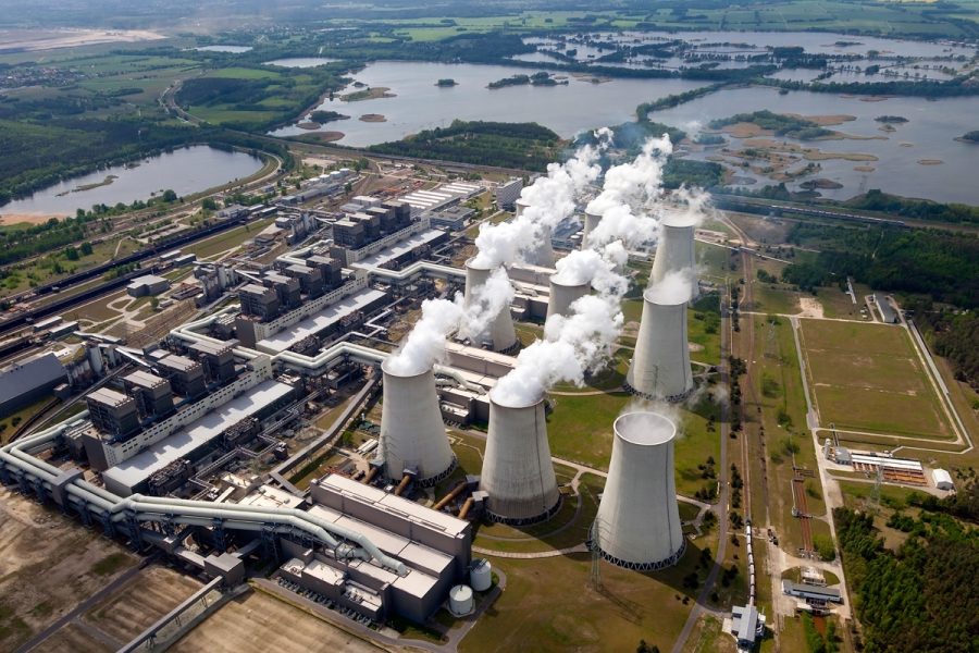 Hnědouhelná elektrárna Jänschwalde v Německu