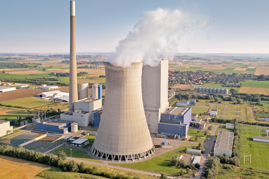 Uhelná elektrárna Mehrum v Německu